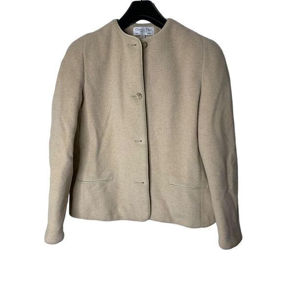 Christian Dior Sportswear wool jacket button front coat women's size 12 - Picture 1 of 4
